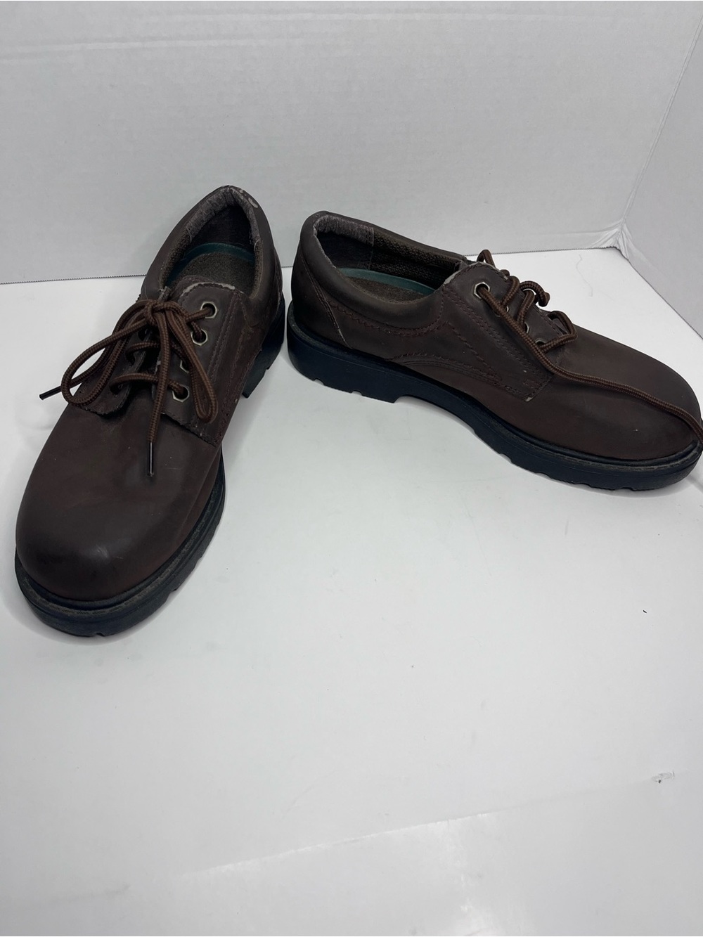 Penmans Size 7 Men’s Brown Lace-Up Casual Leather Shoes